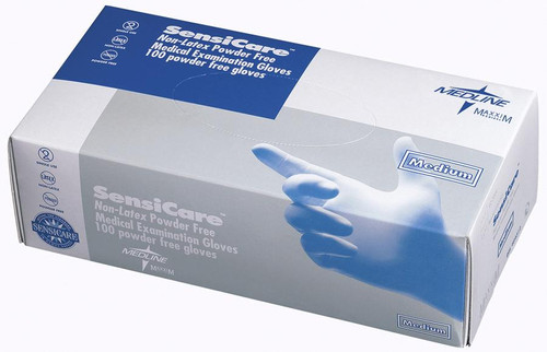 Medline 484314 Gloves Synthetic Powder Free Non-Sterile "Sensicare" 100/bx XL