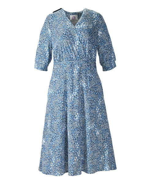 Silverts SV21190 Fit & Flare Open-Back Dress For Women - Womens Pretty Adaptive Dresses Navy/Blue, Size=S, SV21190-SV638-S