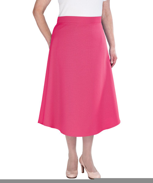 Silverts SV23010 Womens Adaptive Arthritis Wrap Around Skirt Fresh Pink, Size=2XL, SV23010-SV124-2XL