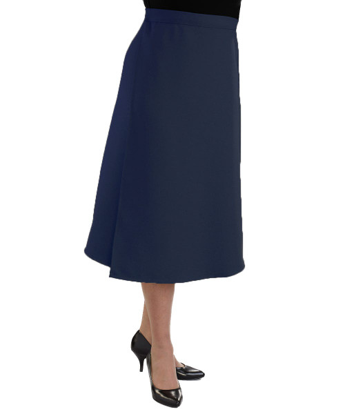 Silverts SV23010 Womens Adaptive Arthritis Wrap Around Skirt Navy, Size=L, SV23010-SV3-L