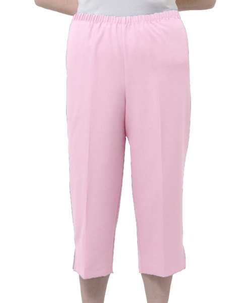 Silverts SV23340 Womens Adaptive Capri Pants Pink, Size=M, SV23340-SV14-M