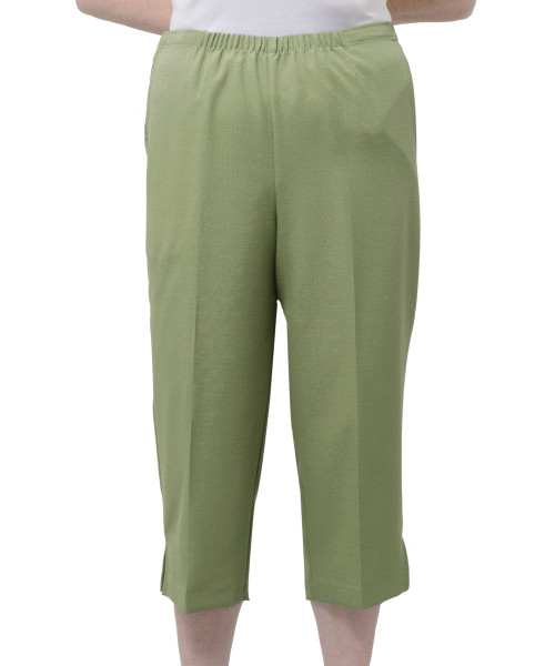 Silverts SV23350 Womens Easy Access Capris Pants Grass, Size=XL, SV23350-SV133-XL