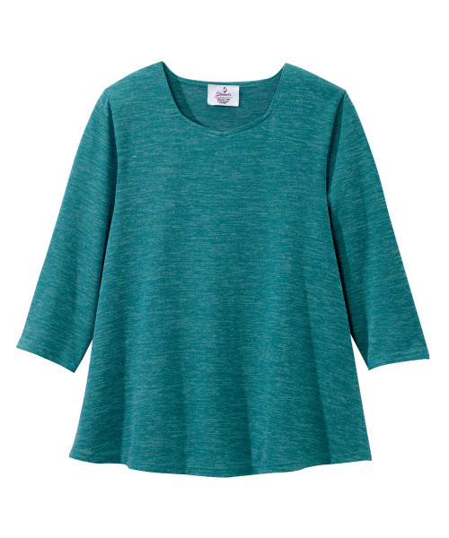 Silverts SV23610 Womens Soft Open Back Adaptive Top  Emerald Green, Size=XL, SV23610-SV1209-XL
