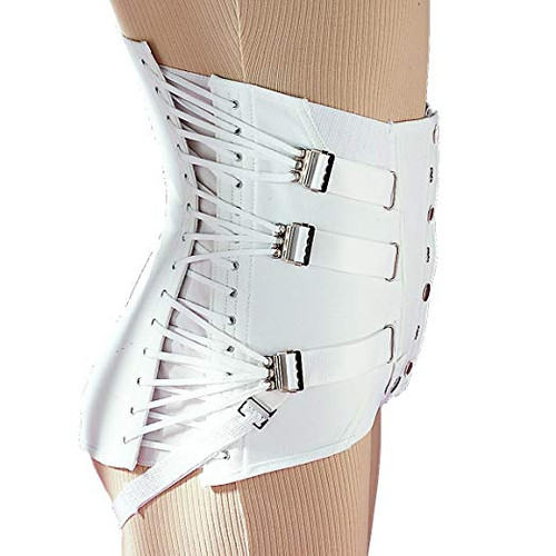 OTC 2965 Men's Lumbo Sacral Orthoses (side lace corsets) Power net-2 pulls-2 steels-4 pockets-9" front-12½" back 30-48 (OTC 2965)