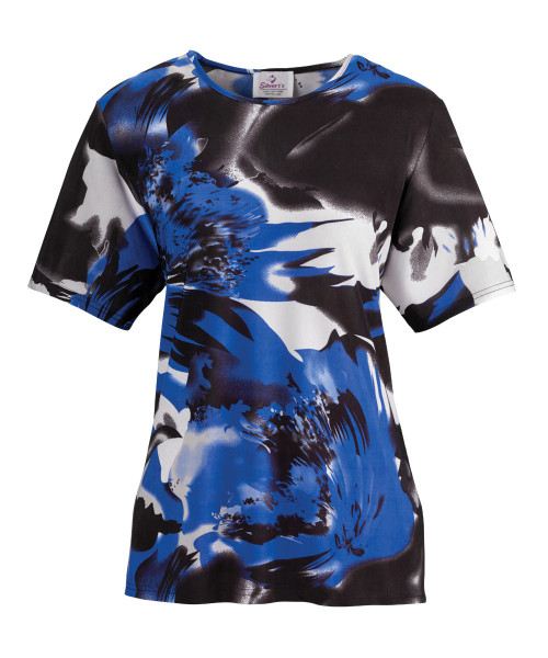 Silverts SV24720 Adaptive Scoop Neck T Shirt For Women Blue Shade, Size=L, SV24720-SV1235-L