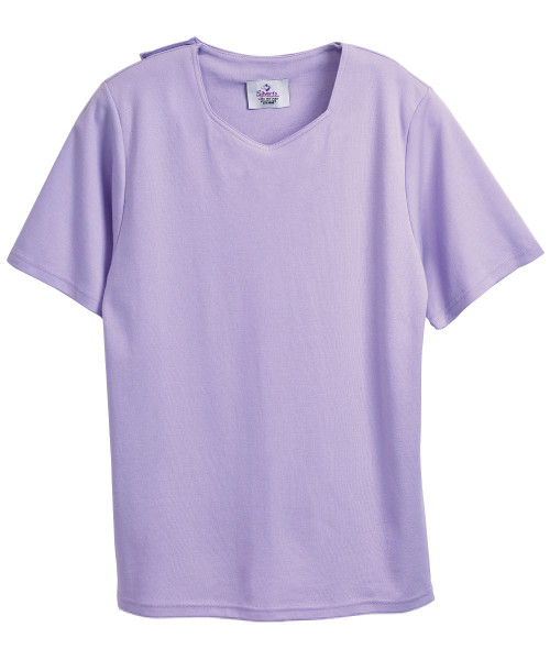 Silverts SV24830 Soft Adaptive Cotton Womens Top  Mauve, Size=M, SV24830-SV292-M