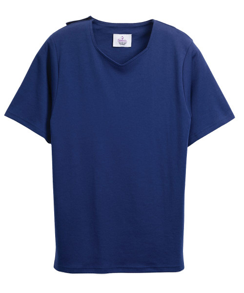 Silverts SV24830 Soft Adaptive Cotton Womens Top  Navy, Size=M, SV24830-SV3-M