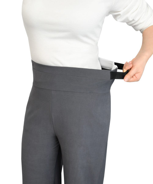 Silverts SV41020 Womens Arthritis Easy Grip Wide Leg Pull On Pants   Gray, Size=XS, SV41020-SV1115-XS Silverts SV41020 Womens Arthritis Easy Grip Wide Leg Pull On Pants   Gray, Size=XS, SV41020-SV1115-XS