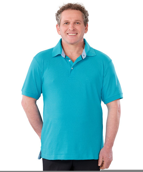 Silverts SV50430 Mens Conventional Polo Shirt Aqua, Size=M, SV50430-SV101-M
