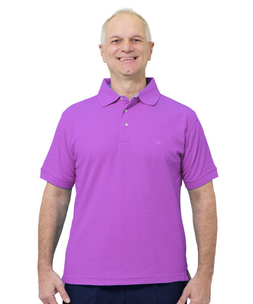 Silverts SV50430 Mens Conventional Polo Shirt Lavender, Size=3XL, SV50430-SV115-3XL