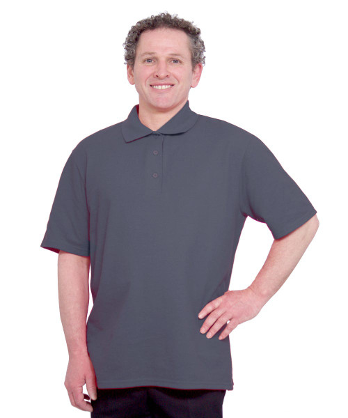 Silverts SV50430 Mens Conventional Polo Shirt Charcoal, Size=3XL, SV50430-SV7-3XL