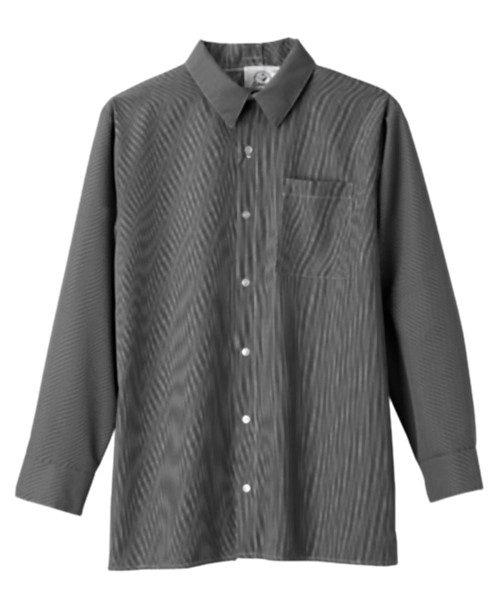 Silverts SV50750 Adaptive Sport Shirt for Men Black Stripe, Size=2XL, SV50750-SV463-2XL