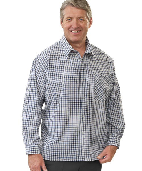 Silverts SV50750 Adaptive Sport Shirt for Men Navy/Charcoal, Size=XS, SV50750-SV686-XS Silverts SV50750 Adaptive Sport Shirt for Men Navy/Charcoal, Size=XS, SV50750-SV686-XS