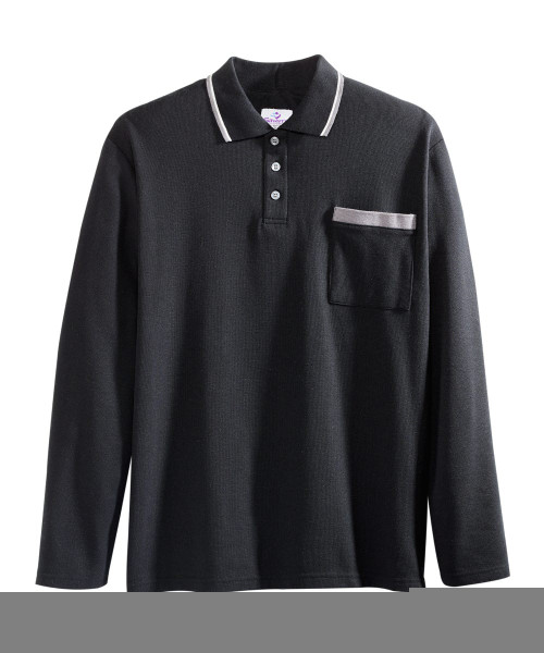 Silverts SV50780 Mens Adaptive Open Back Polo Shirt Black, Size=3XL, SV50780-SV2-3XL Silverts SV50780 Mens Adaptive Open Back Polo Shirt Black, Size=3XL, SV50780-SV2-3XL