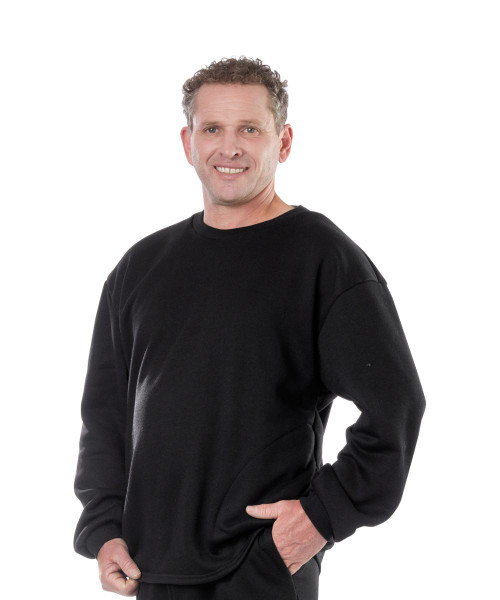 Silverts SV51030 Adaptive Fleece Sweatshirt for Men Black, Size=2XL, SV51030-SV2-2XL Silverts SV51030 Adaptive Fleece Sweatshirt for Men Black, Size=2XL, SV51030-SV2-2XL