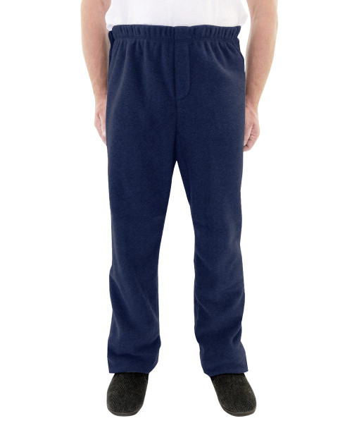 Silverts SV51820 Mens Polar Fleece Wheelchair Pants Navy, Size=XL, SV51820-SV3-XL