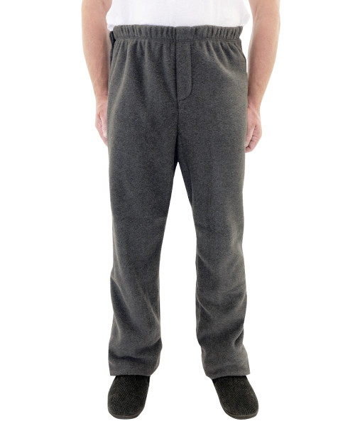 Silverts SV51820 Mens Polar Fleece Wheelchair Pants Gray, Size=S, SV51820-SV18-S
