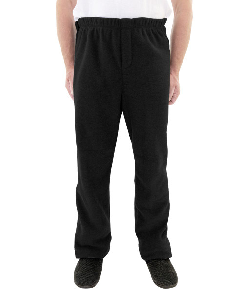 Silverts SV51820 Mens Polar Fleece Wheelchair Pants Black, Size=S, SV51820-SV2-S