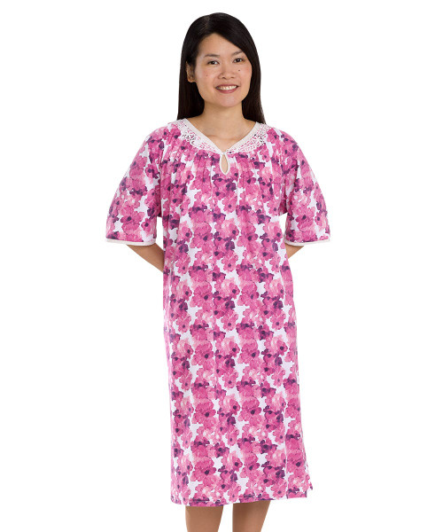 Silverts SV26280 Adaptive Hospital Gowns Nursing Home & Home Care   Dusty Rose, Size=3XL, SV26280-SV16-3XL