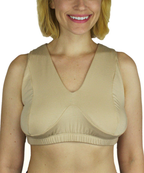 Silverts SV18920 Underwire-Free Soft Lounge & Sleep Bra - Breast Nest Creamy, Size=XL, SV18920-SV1315-XL Silverts SV18920 Underwire-Free Soft Lounge & Sleep Bra - Breast Nest Creamy, Size=XL, SV18920-SV1315-XL