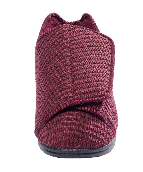 Silverts SV10100 Womens Extra Extra Wide Slippers Wine, Size=7, SV10100-SV10-7