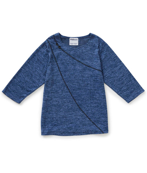 Silverts SV22160 Women's Antimicrobial Basic Open Back Top Blue, Size=S, SV22160-SV15-S