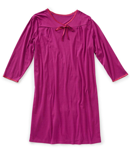 Silverts SV26120 Women's Antimicrobial Open Back Nightgown Wine, Size=2XL, SV26120-SV10-2XL Silverts SV26120 Women's Antimicrobial Open Back Nightgown Wine, Size=2XL, SV26120-SV10-2XL