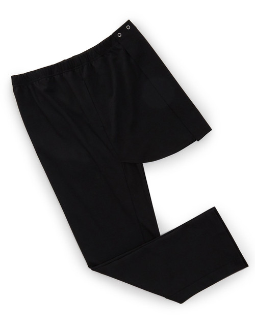Silverts SV27050 Pant Open Back Knit With Pocket Antimicrobial Black, Size=M, SV27050-SV2-M