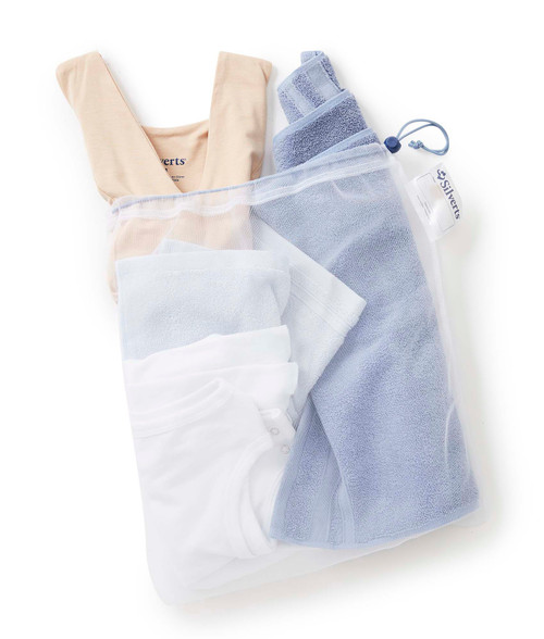 Silverts SV30040 Durable Laundry Bag Poly Mesh White, Size=OS, SV30040-SV39-OS