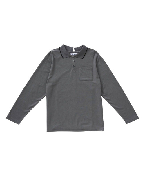 Silverts SV51240 Men's Antimicrobial Open Back Polo Shirt Pewter, Size=2XL, SV51240-SV274-2XL