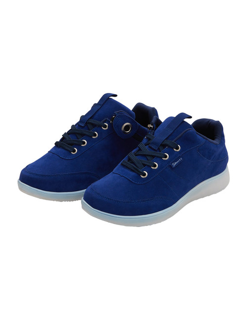 Silverts SV10120 Womens Zipper Easy Access Shoes  Blue, Size=7, SV10120-SV15-7