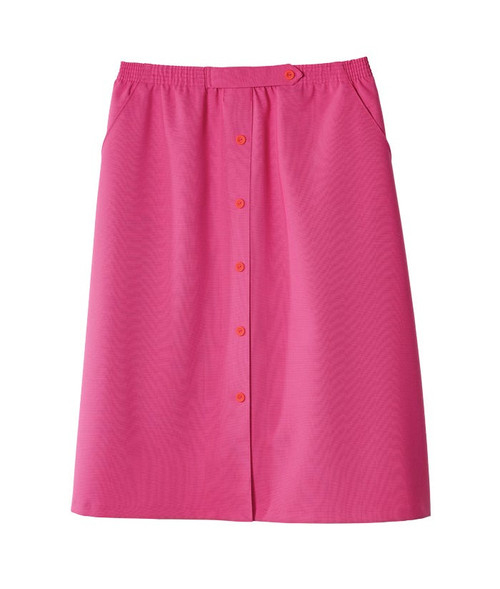 Silverts SV13130 Womens Conventional Elastic Waist Skirt Fresh Pink, Size=10, SV13130-SV124-10