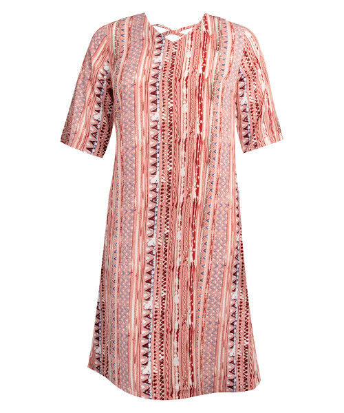 Silverts SV21180 Womens Decorative Neck Adaptive Dress Blush, Size=L, SV21180-S50020-L