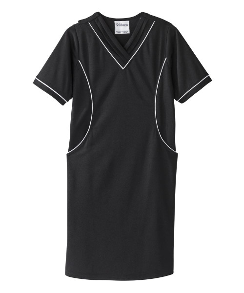 Silverts SV311 Senior Women's Adaptive Open Back Ponte Dress Black/White, Size=3XL, SV311-SV709-3XL Silverts SV311 Senior Women's Adaptive Open Back Ponte Dress Black/White, Size=3XL, SV311-SV709-3XL