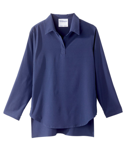 Silverts SV608 Women's Post Surgery Adaptive Recovery Blouse Navy, Size=M, SV608-SV3-M Silverts SV608 Women's Post Surgery Adaptive Recovery Blouse Navy, Size=M, SV608-SV3-M