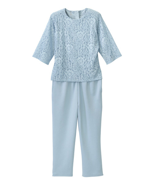 Silverts SV203 Senior Women's Adaptive Lace Anti-Strip Suit Breezy Blue, Size=S, SV203-SV2003-S Silverts SV203 Senior Women's Adaptive Lace Anti-Strip Suit Breezy Blue, Size=S, SV203-SV2003-S