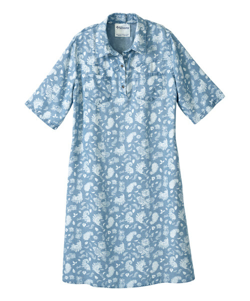 Women's Adaptive Open Back Dress Paisley Print SV317-SV2052 S-3XL