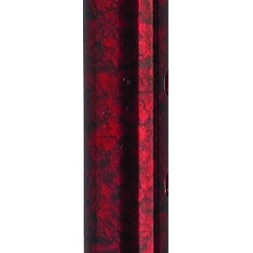 Drive RTL10372RC Adjustable Height Offset Handle Cane with Gel Hand Grip, Red Crackle