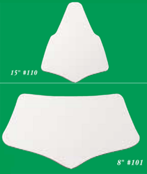 P.R. INSERT COSMETIC SHAPE 8" , 0101 WHI UN