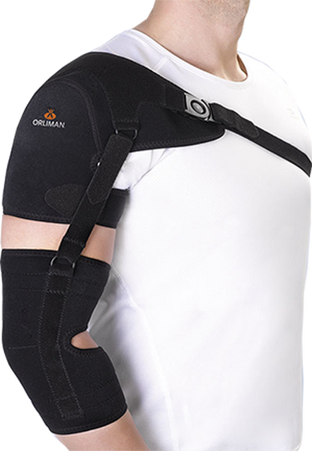 SHOULDER SUPPORT WITH ARM AND FOREARM STRAP RIGHT LARGE/3, 94303D-LG
