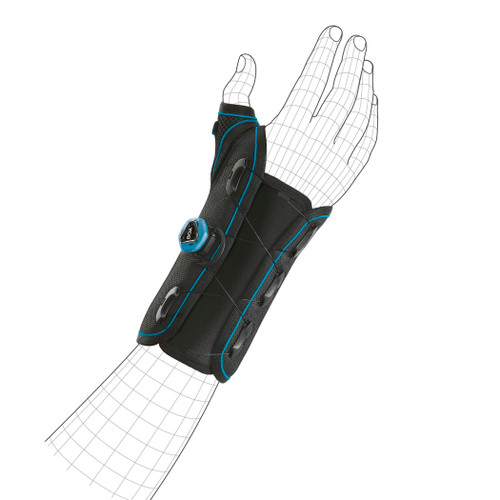 SEMI-RIGID WRIST BRACE WITH PALM/THUMB SPLINT LEFT - LG/3, BCS51I-LG SEMI-RIGID WRIST BRACE WITH PALM/THUMB SPLINT LEFT - LG/3, BCS51I-LG