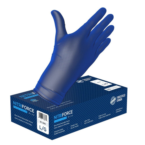 NitriForce 007-36606 Foodchain Textured Nitrile Disposable Gloves 3XLarge (Case of 500 Gloves) NitriForce 007-36606 Foodchain Textured Nitrile Disposable Gloves 3XLarge (Case of 500 Gloves)