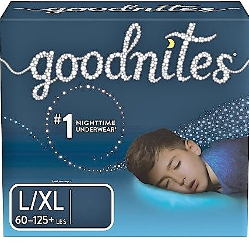 Goodnites 53378 Absorbent Underpants for Boys and Girls Giga, X-Large, Boy, 28/Box
