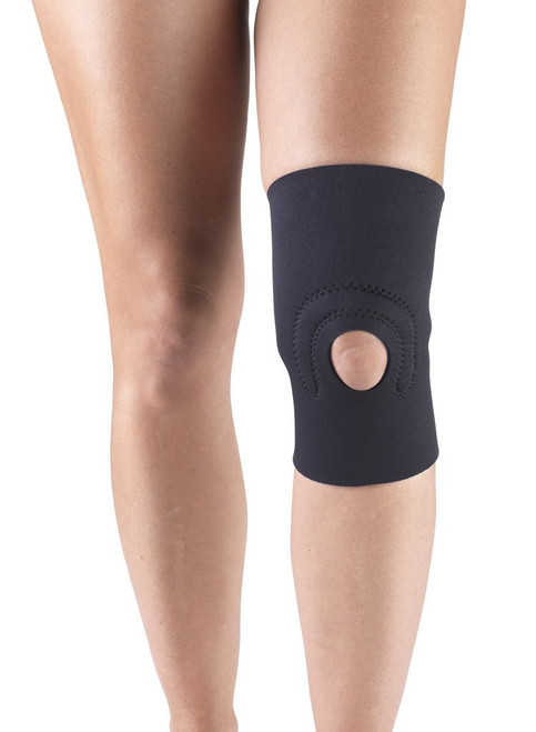 Neoprene Knee Support w/Hor-Shu Patella Stabilizer - Black S-M-L-XL (C-216) Neoprene Knee Support w/Hor-Shu Patella Stabilizer - Black S-M-L-XL (C-216)