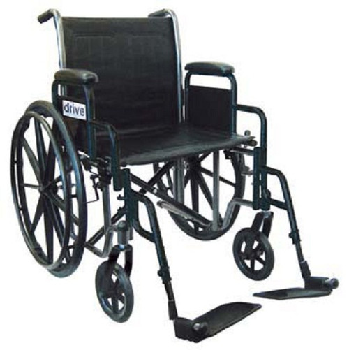 Drive SSP216DDA-SF Silver Sport 2 Wheelchair, Detachable Desk Arms, Swing away Footrests, 16" Seat (SSP216DDA-SF) Drive SSP216DDA-SF Silver Sport 2 Wheelchair, Detachable Desk Arms, Swing away Footrests, 16" Seat (SSP216DDA-SF)