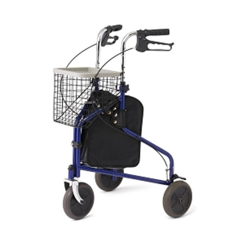 Medline 3 Wheel Rollator Blue MDS86840TRIB