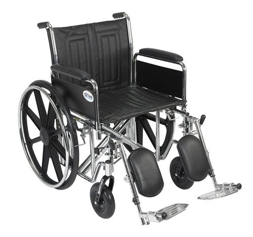 Drive STD20ECDFAHD-ELR Sentra EC Heavy Duty Wheelchair, Detachable Full Arms, Elevating Leg Rests, 20" Seat (STD20ECDFAHD-ELR) (Drive STD20ECDFAHD-ELR) Drive STD20ECDFAHD-ELR Sentra EC Heavy Duty Wheelchair, Detachable Full Arms, Elevating Leg Rests, 20" Seat (STD20ECDFAHD-ELR) (Drive STD20ECDFAHD-ELR)