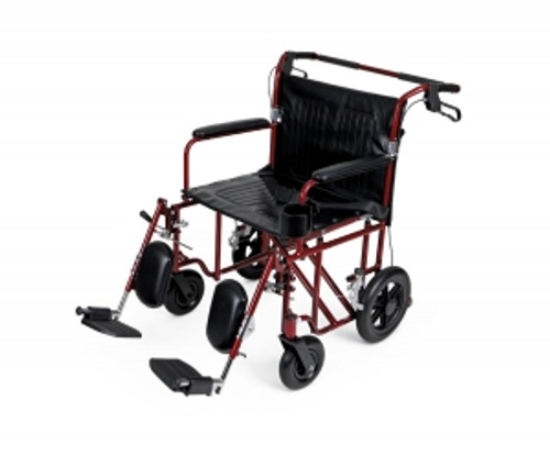 Back folds down for easy storage and transport
Handbrakes and a seat belt provide better control and safety
Easy-to-clean vinyl upholstery, push bar with foam grips, cup holder and chart pocket on the back offer convenience
Full-length permanent armrests and elevating leg rests offer comfort
Recommended for use with antitip devic Back folds down for easy storage and transport
Handbrakes and a seat belt provide better control and safety
Easy-to-clean vinyl upholstery, push bar with foam grips, cup holder and chart pocket on the back offer convenience
Full-length permanent armrests and elevating leg rests offer comfort
Recommended for use with antitip devic