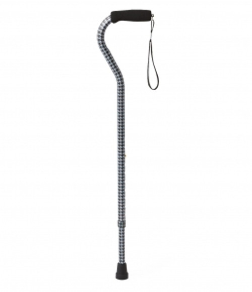 Medline's cost-effective fashion canes act as mobility aids and fashion accessories
Colorful designs and unique patterns provide users the right cane for different occasions
Nice alternative to the institutional look of chrome walking aids
Foam handles and convenient wrist straps
Height adjustment, 29" to 38" (74-96.5 cm); Cane weight, 0.8 lb. (0.4 kg)