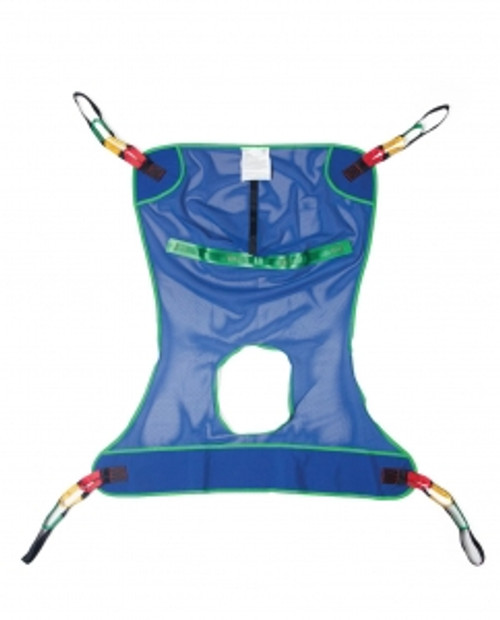 Designed with comfort and safety in mind, the full-body slings have a 4-point hookup
Can be used with either 4-point or 6-point lift cradles Designed with comfort and safety in mind, the full-body slings have a 4-point hookup
Can be used with either 4-point or 6-point lift cradles
